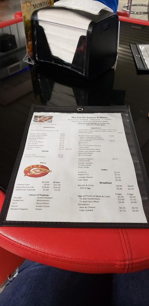 The Corner Tavern and Bistro Menu image 3